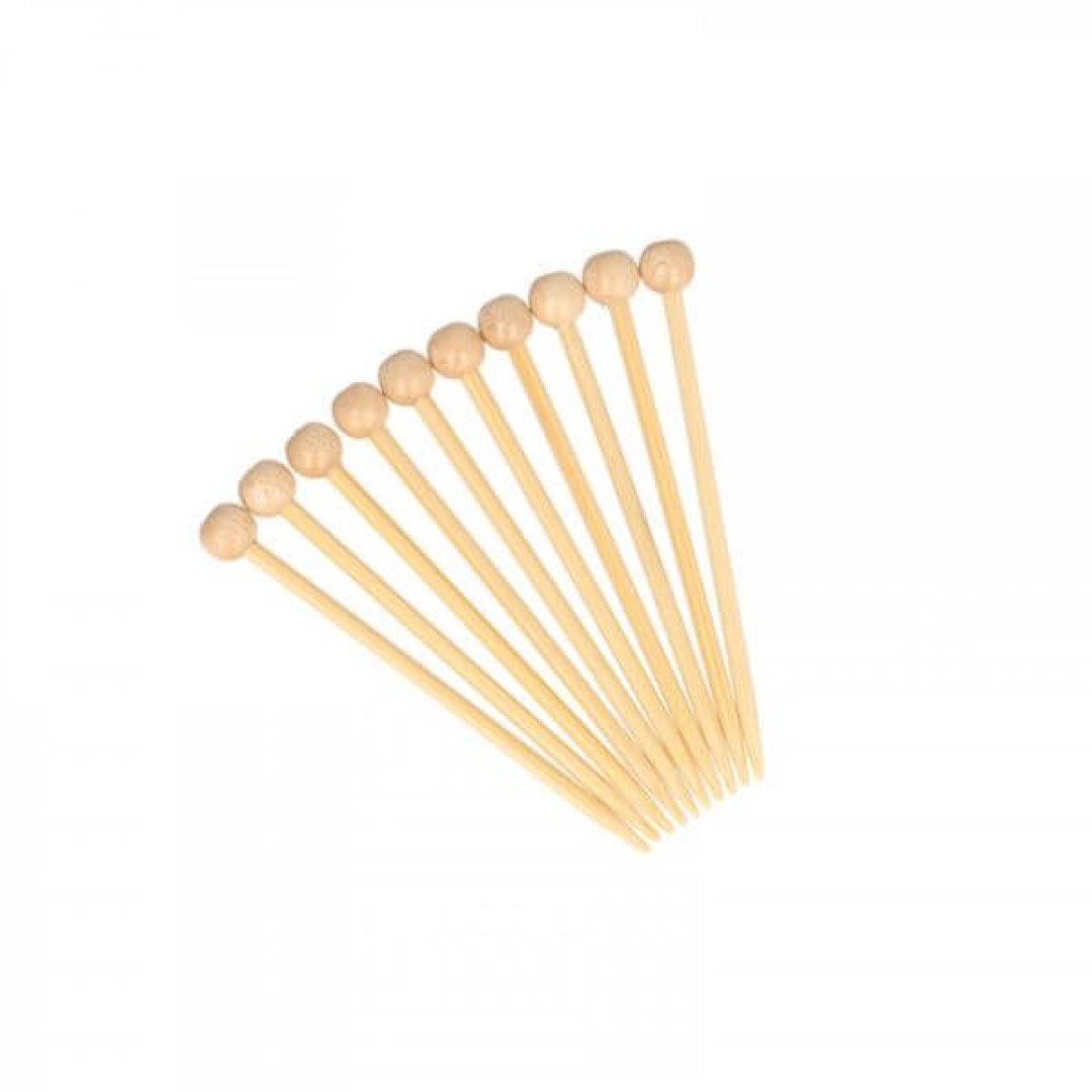Σετ 10 καρφίτσες από bamboo, ελαφριές και ανθεκτικές. Ιδανικές για πλέξιμο, ράψιμο και στερέωμα υφασμάτων.