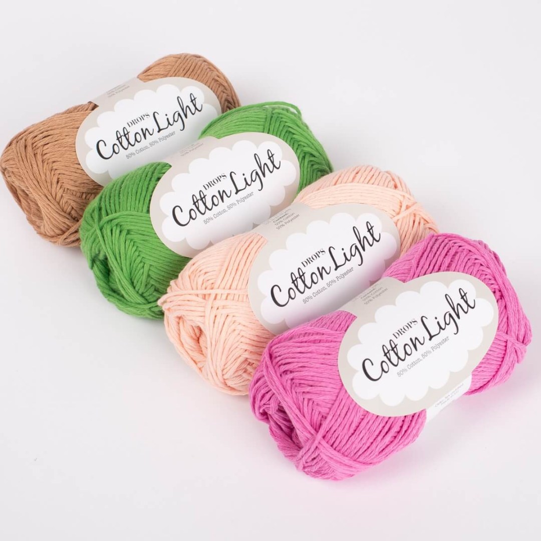 Το DROPS Cotton Light είναι ένα υπέροχο μαλακό νήμα από 50% βαμβάκι και 50% πολυεστέρα micro. 