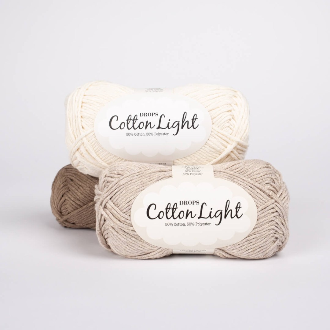 Το DROPS Cotton Light είναι ένα υπέροχο μαλακό νήμα από 50% βαμβάκι και 50% πολυεστέρα micro. 