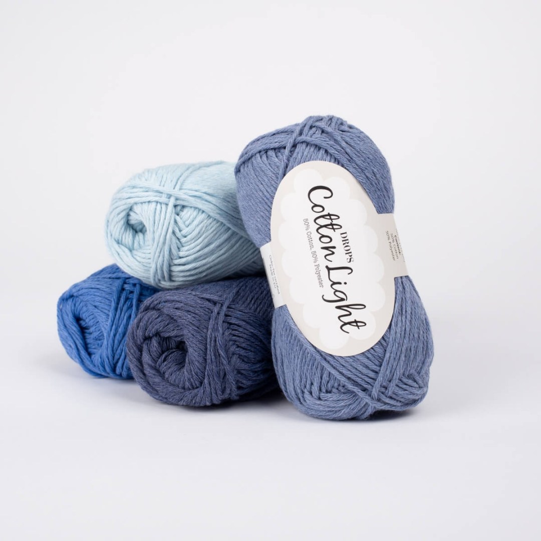 Το DROPS Cotton Light είναι ένα υπέροχο μαλακό νήμα από 50% βαμβάκι και 50% πολυεστέρα micro. 