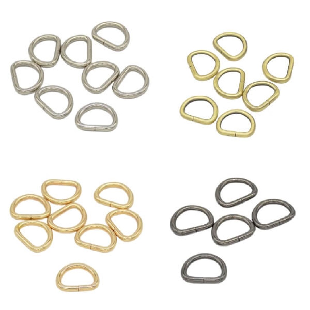 Κρίκος D-ring από σύρμα 20mm. Ανθεκτικός και κομψός, ιδανικός για τσάντες, ζώνες και χειροποίητες δημιουργίες.