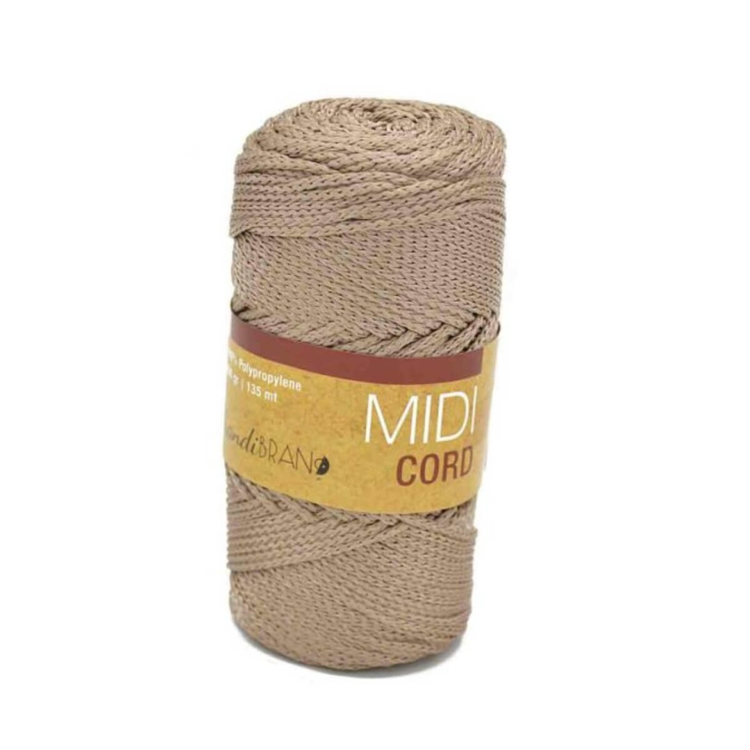 Το Midi Cord ανήκει στην ίδια οικογένεια με το Slim Cord. Είναι ένα νήμα λίγο πιο παχύ διατηρώντας όμως τη σταθερότητα και το υπέροχο αποτέλεσμα. 